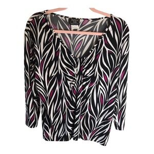 Southern Lady Size XL Zebra Print Designs Multicolor sz Medium‎ EUC